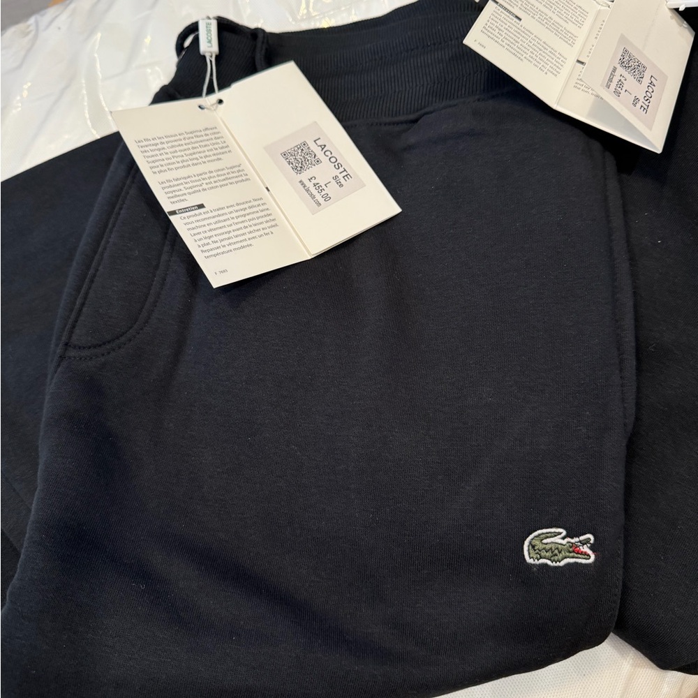 Lacoste Black Hoodie and Joggers Set - Picture 3 of 4